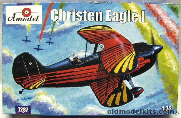 Amodel 1/72 Christen Eagle I, 7287 plastic model kit